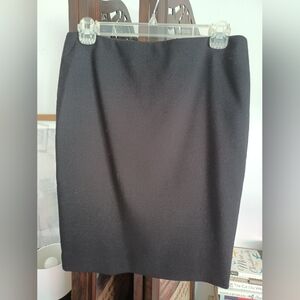 Talbots black wool pencil cut skirt. Size 2 petite